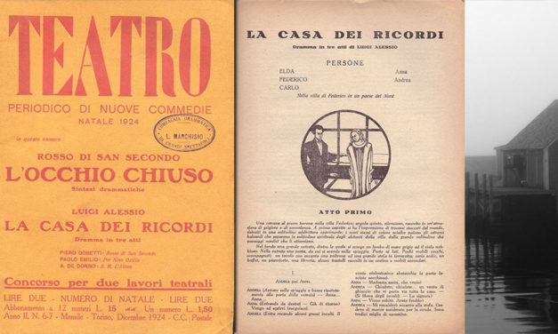 La casa dei ricordi (Rinascimento, 1924)